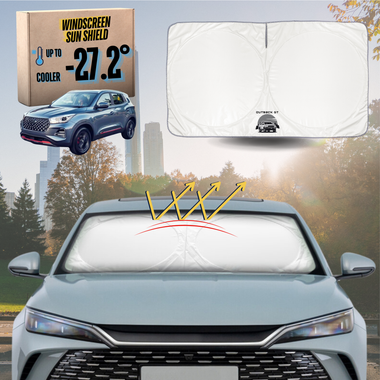 Front Windscreen Sun Shade for Chery Tiggo 4 2025 - Current - Standard 150 x 85 cm - White