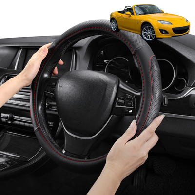 Steering Wheel Cover Pro Extra Layer for Mazda MX-5 2005-2015 (NC) - Breathable & Anti-Slip - Circle 38 cm