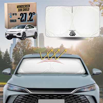 Front Windscreen Sun Shade for XPeng G6 2023 - Current - Standard 150 x 85 cm - White