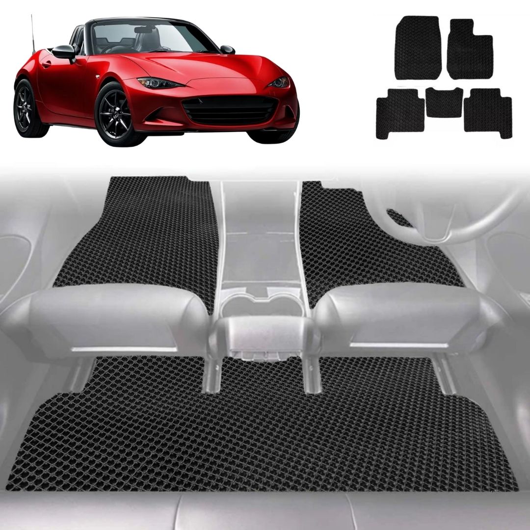 6D Diamond Car Floor Mats for Mazda MX-5 2015 - Current (ND) - Custom-Fit Carpet Liner