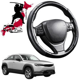 Black Samurai Segmented Steering Wheel Cover for Mazda MX-30 2021 - Current C300