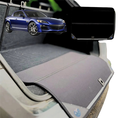 Rear Cargo Boot Bumper Protector for Mazda RX-8 2003 - 2012 FE - Standard (72 x 55) - Black