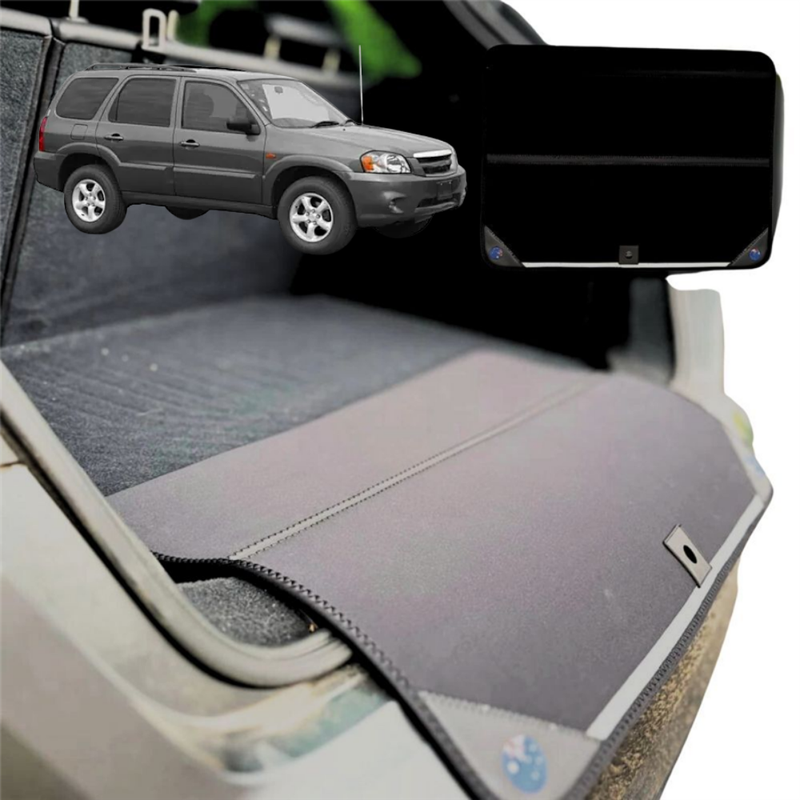 Rear Cargo Boot Bumper Protector for Mazda Tribute 2007 - 2011 - XL (98 x 55) - Black