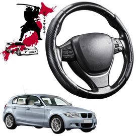 Black Samurai Segmented Steering Wheel Cover for BMW 1 Series 5-Door Hatch 2004 - 2013 (E87)