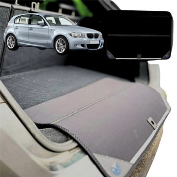 Rear Cargo Boot Bumper Protector for BMW 1 Series 5-Door Hatch 2004 - 2013 (E87) - Standard (72 x 55) - Black