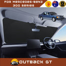 Front Windscreen Sun Shade for Mercedes-Benz 300 Series 1986 - 1995 (W124) - Standard 150 x 85 cm - Black-1
