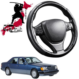 Black Samurai Segmented Steering Wheel Cover for Mercedes-Benz 300 Series 1986 - 1995 (W124)