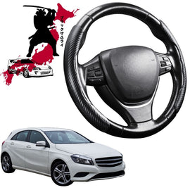 Black Samurai Segmented Steering Wheel Cover for Mercedes-Benz A-Class 2012 - 2018 (W176)
