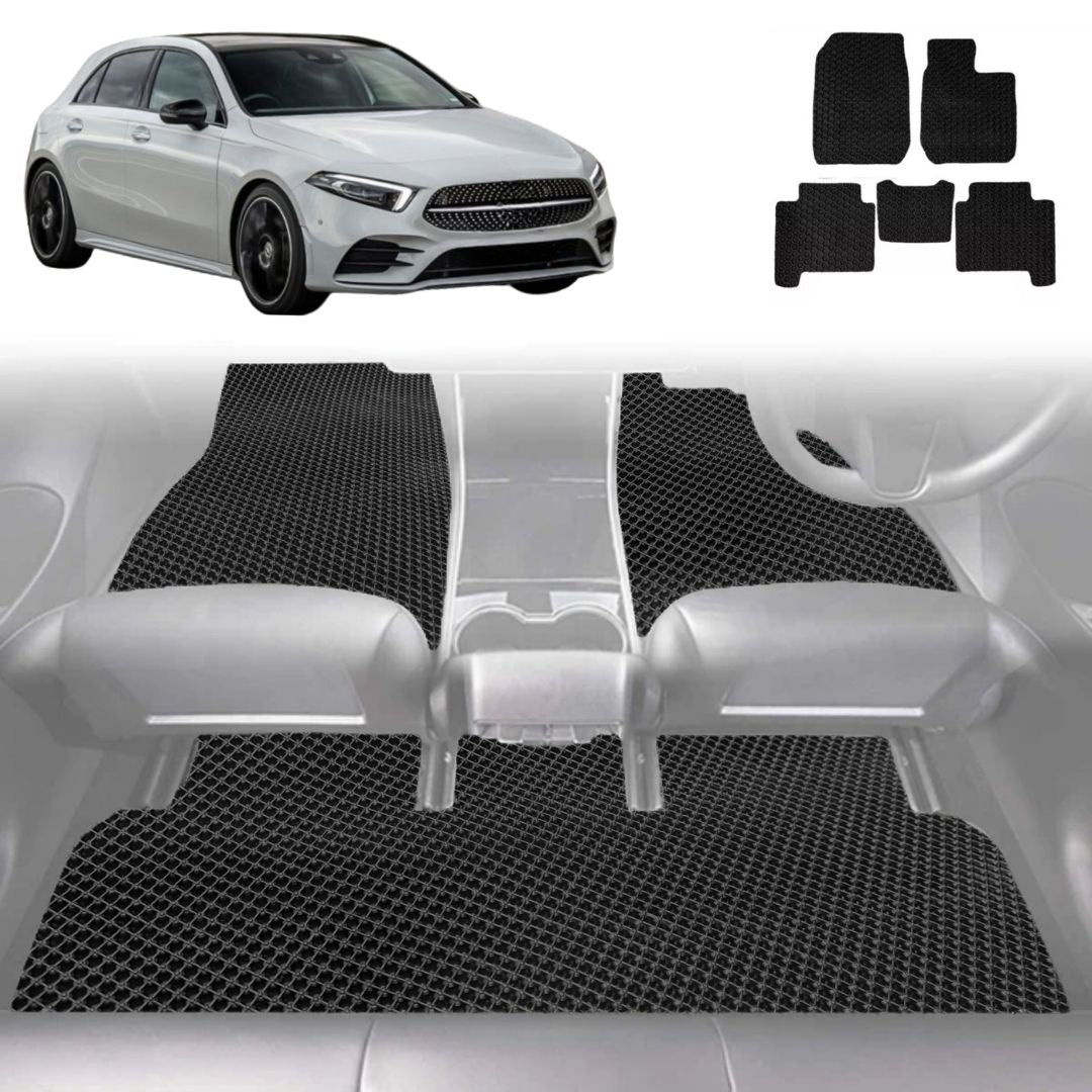 6D Diamond Car Floor Mats for Mercedes-Benz A-Class 2018 - Current (W177) - Custom-Fit Carpet Liner