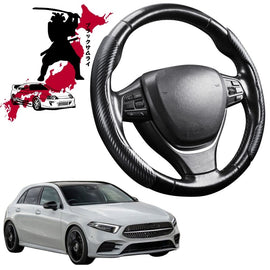 Black Samurai Segmented Steering Wheel Cover for Mercedes-Benz A-Class 2018 - Current (W177)