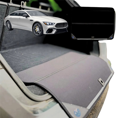 Rear Cargo Boot Bumper Protector for Mercedes-Benz AMG GT 2014 - 2022 4-Door Coupe - Standard (72 x 55) - Black