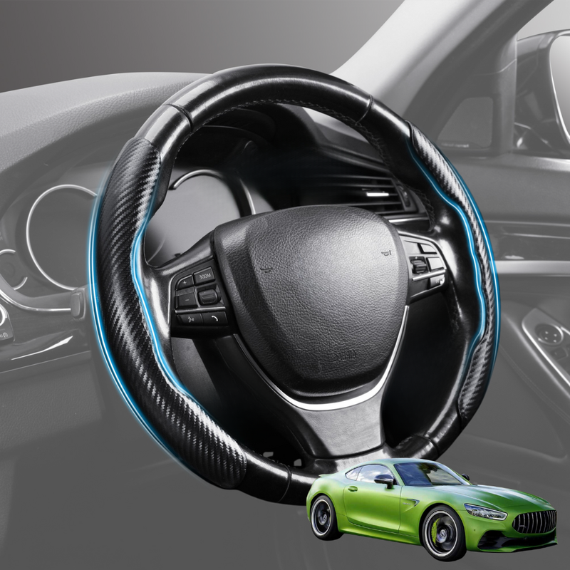 Segmented Steering Wheel Cover for Mercedes-Benz AMG GT 2014 - 2022 Coupe/Roadster - Universal Size
