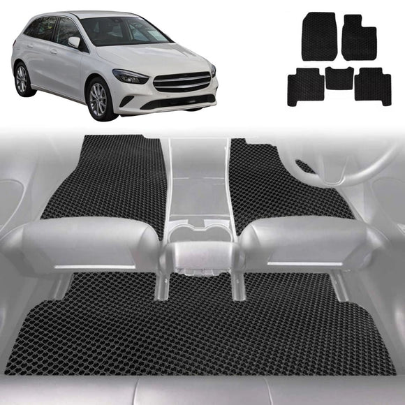 6D Diamond Car Floor Mats for Mercedes-Benz B-Class 2011 - 2018 (W246) - Custom-Fit Carpet Liner