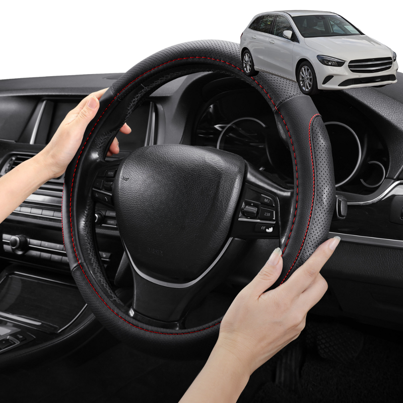 Steering Wheel Cover Pro Extra Layer for Mercedes-Benz B-Class 2011-2018 (W246) - Breathable & Anti-Slip - Circle 38 cm
