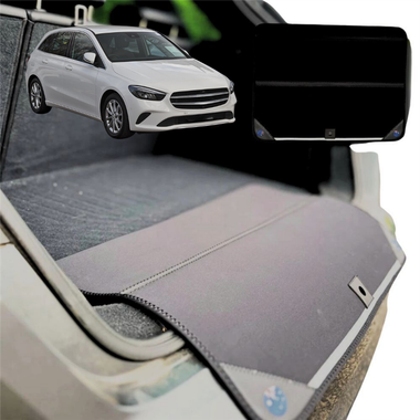 Rear Cargo Boot Bumper Protector for Mercedes-Benz B-Class 2011 - 2018 (W246) - Standard (72 x 55) - Black