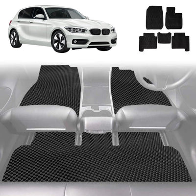 6D Diamond Car Floor Mats for BMW 1 Series 5-Door Hatch 2011 - 2019 (F20) - Custom-Fit Carpet Liner