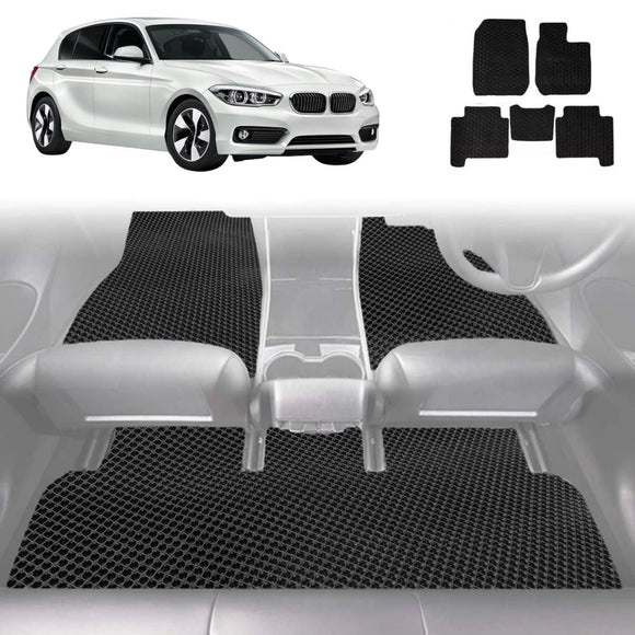 6D Diamond Car Floor Mats for BMW 1 Series 5-Door Hatch 2011 - 2019 (F20) - Custom-Fit Carpet Liner