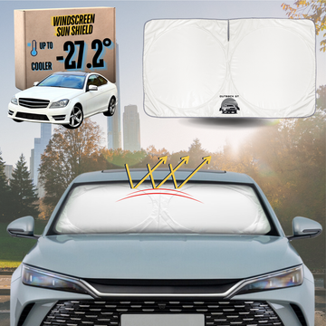 Front Windscreen Sun Shade for Mercedes-Benz C-class 2007 - 2014 Coupe (W204) - Standard 150 x 85 cm