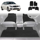 6D Diamond Car Floor Mats for Mercedes-Benz C-class 2007 - 2014 Sedan (W204) - Custom-Fit Carpet Liner-1