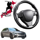 Black Samurai Segmented Steering Wheel Cover for Mercedes-Benz C-class 2014 - 2021 Wagon(W205)-1