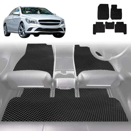 6D Diamond Car Floor Mats for Mercedes-Benz CLA-Class 2013 - 2019 (C117) - Custom-Fit Carpet Liner