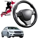 Black Samurai Segmented Steering Wheel Cover for Mercedes-Benz CLA-Class 2013 - 2019 (C117)-1