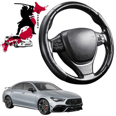 Black Samurai Segmented Steering Wheel Cover for Mercedes-Benz CLA-Class 2019 - Current (C118)