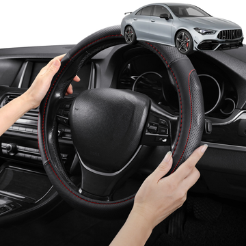 Steering Wheel Cover Pro Extra Layer for Mercedes-Benz CLA-Class 2019 - Current (C118) - Breathable & Anti-Slip - Circle 38 cm