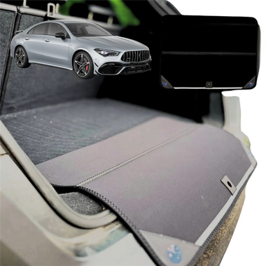 Rear Cargo Boot Bumper Protector for Mercedes-Benz CLA-Class 2019 - Current (C118) - Standard (72 x 55) - Black