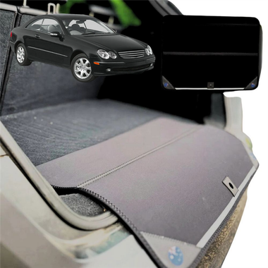 Rear Cargo Boot Bumper Protector for Mercedes-Benz CLK-Class 2003 - 2010 (C209) - Standard (72 x 55) - Black