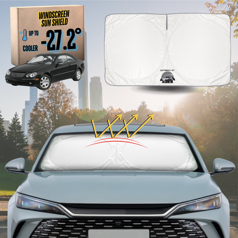 Front Windscreen Sun Shade for Mercedes-Benz CLK-Class 2003 - 2010 (C209) - Standard 150 x 85 cm