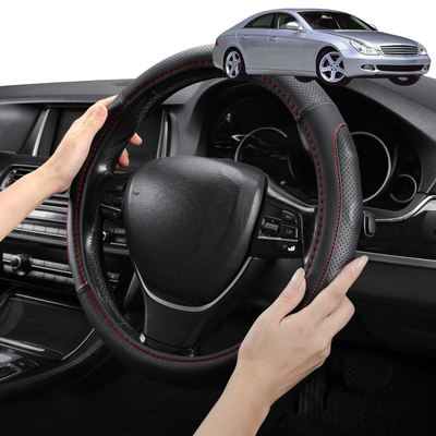 Steering Wheel Cover Pro Extra Layer for Mercedes-Benz CLS-Class 2004-2010 (C219) - Breathable & Anti-Slip - Circle 38 cm