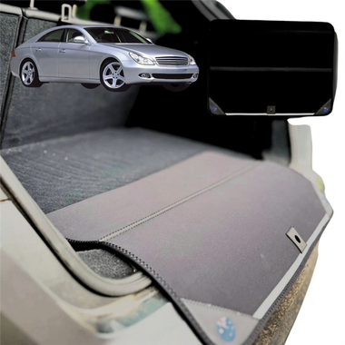 Rear Cargo Boot Bumper Protector for Mercedes-Benz CLS-Class 2004 - 2010 (C219) - Standard (72 x 55) - Black