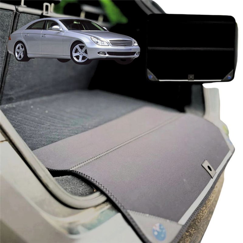 Rear Cargo Boot Bumper Protector for Mercedes-Benz CLS-Class 2004 - 2010 (C219) - Standard (72 x 55) - Black