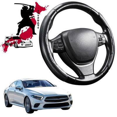 Black Samurai Segmented Steering Wheel Cover for Mercedes-Benz CLS-Class 2018 - Current (C257)
