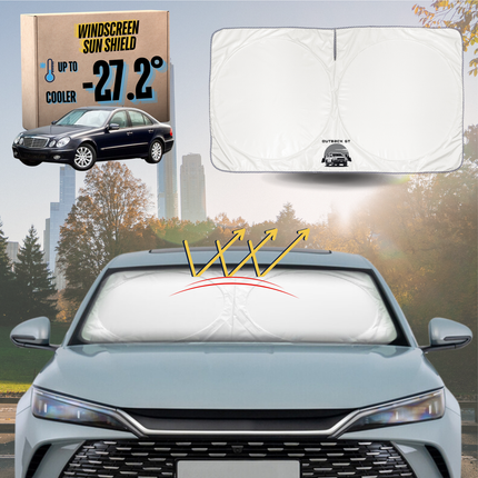 Front Windscreen Sun Shade for Mercedes-Benz E-Class 2002 - 2009 Sedan (W211) - Standard 150 x 85 cm