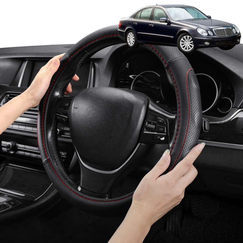Steering Wheel Cover Pro Extra Layer for Mercedes-Benz E-Class 2002 - 2009 Sedan (W211) - Breathable & Anti-Slip