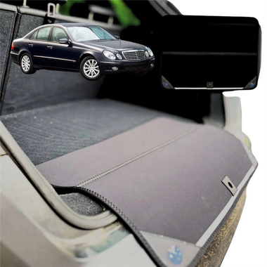Rear Cargo Boot Bumper Protector for Mercedes-Benz E-Class 2002 - 2009 Sedan (W211) - Standard (72 x 55) - Black