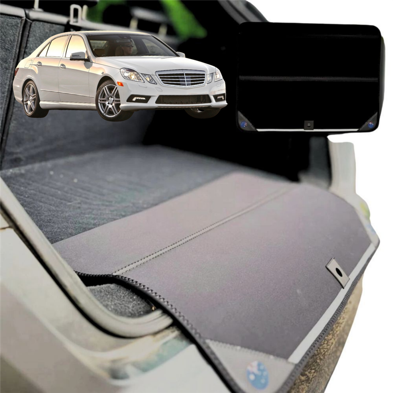 Rear Cargo Boot Bumper Protector for Mercedes-Benz E-Class 2009 - 2016 Sedan (W212) - Standard (72 x 55) - Black