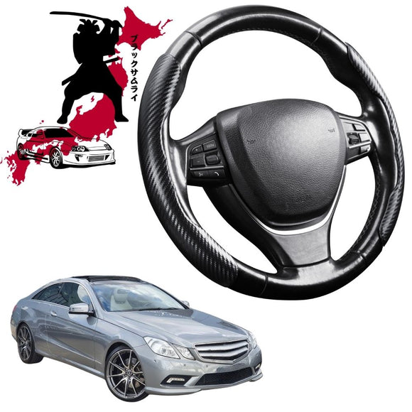 Black Samurai Segmented Steering Wheel Cover for Mercedes-Benz E-Class 2010 - 2016 Coupe/Cabriolet (C207)