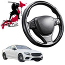 Black Samurai Segmented Steering Wheel Cover for Mercedes-Benz E-Class 2017 - Current Coupe/Cabriolet (C238 A238)-1