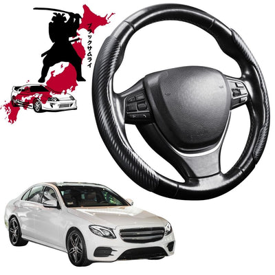 Black Samurai Segmented Steering Wheel Cover for Mercedes-Benz E-Class 2017 - Current Sedan (W213)