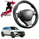 Black Samurai Segmented Steering Wheel Cover for Mercedes-Benz EQB SUV 2022 - Current (X243)-1