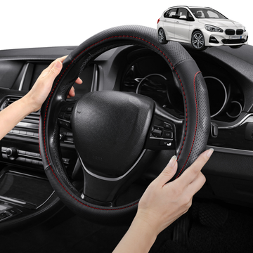 Steering Wheel Cover Pro Extra Layer for BMW 2 Series 2014-2020 Hatch (F45 Active Tourer) - Breathable & Anti-Slip - Circle 38 cm