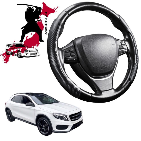 Black Samurai Segmented Steering Wheel Cover for Mercedes-Benz GLA SUV 2013 - 2019 (X156)