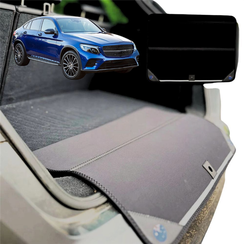 Rear Cargo Boot Bumper Protector for Mercedes-Benz GLC 2015 - 2022 Coupe (C253) - Standard (72 x 55) - Black