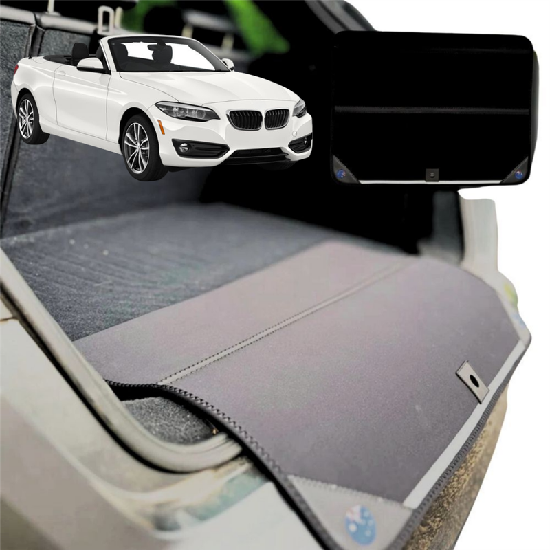 Rear Cargo Boot Bumper Protector for BMW 2 Series 2014 - 2021 Coupe/Convertible (F22 F23) - Standard (72 x 55) - Black