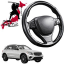 Black Samurai Segmented Steering Wheel Cover for Mercedes-Benz GLC 2015 - 2022 SUV (X253)-1