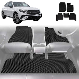 6D Diamond Car Floor Mats for Mercedes-Benz GLC 2023 - Current (X254) - Custom-Fit Carpet Liner