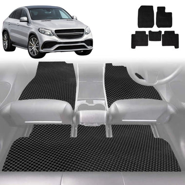 6D Diamond Car Floor Mats for Mercedes-Benz GLE-Class 2020 - Current Coupe (W167/V167) - Custom-Fit Carpet Liner